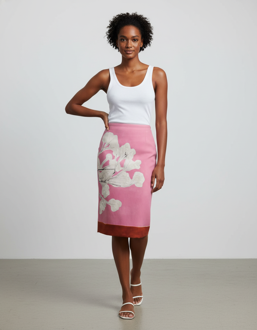 Jupe Crayon Fushia