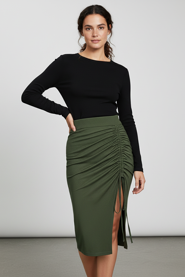 Jupe Crayon Longue Grande Taille