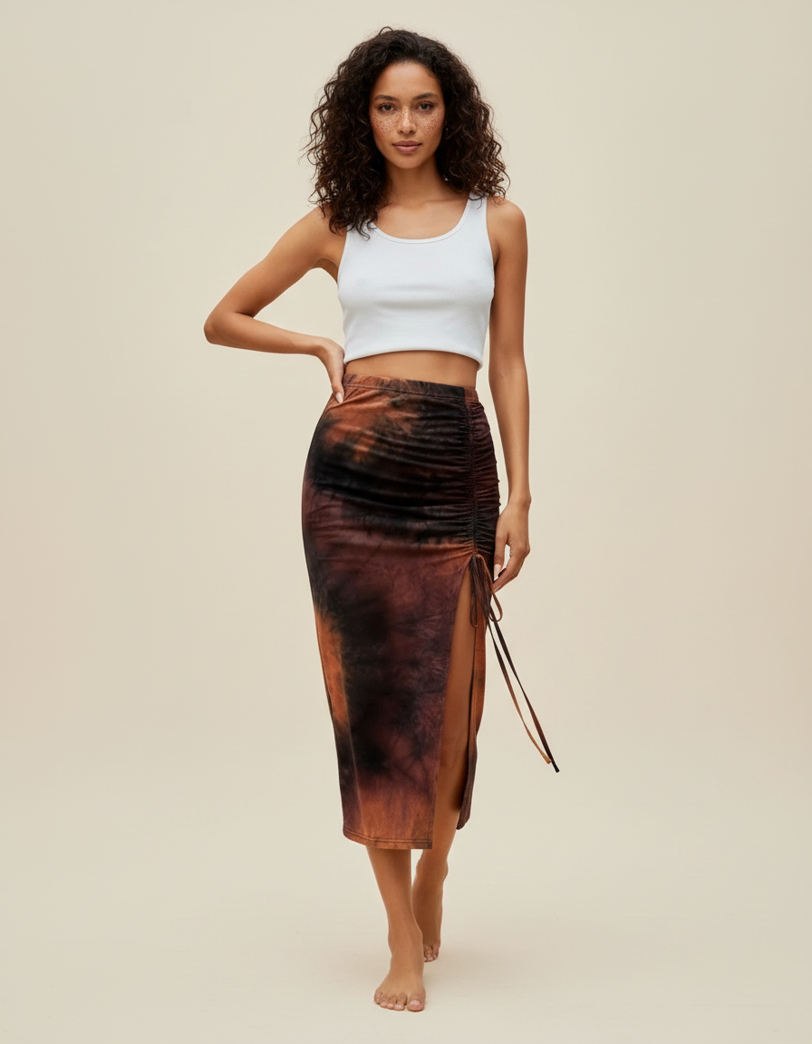 Jupe Crayon Multicolore