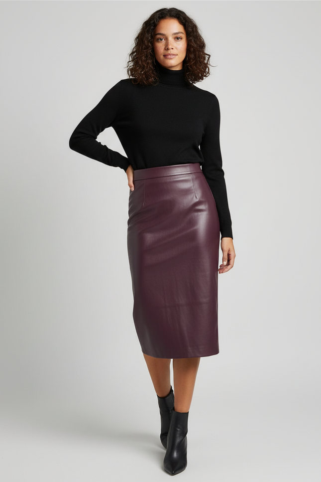 Jupe Crayon Fendue Derriere