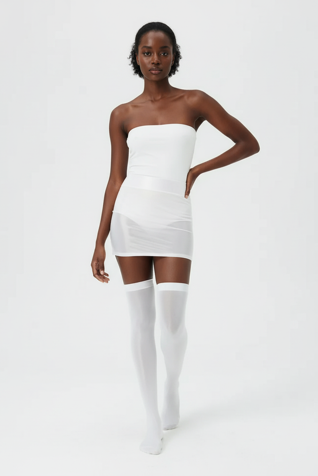 Jupe Crayon Blanche Transparente Chic