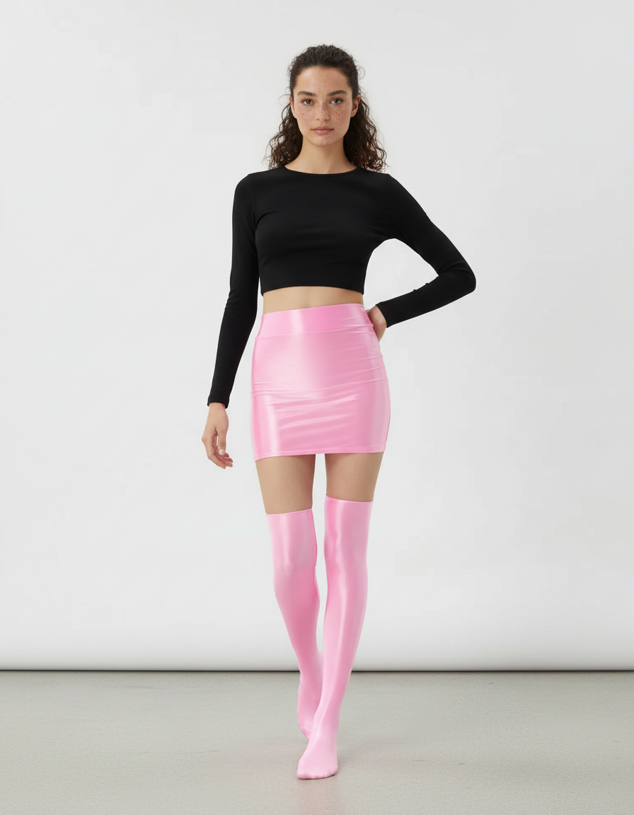 Jupe Crayon Latex