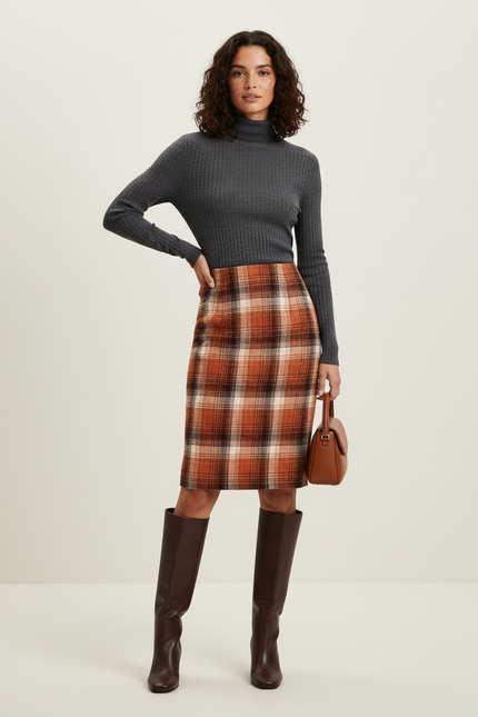Jupe Crayon Tweed