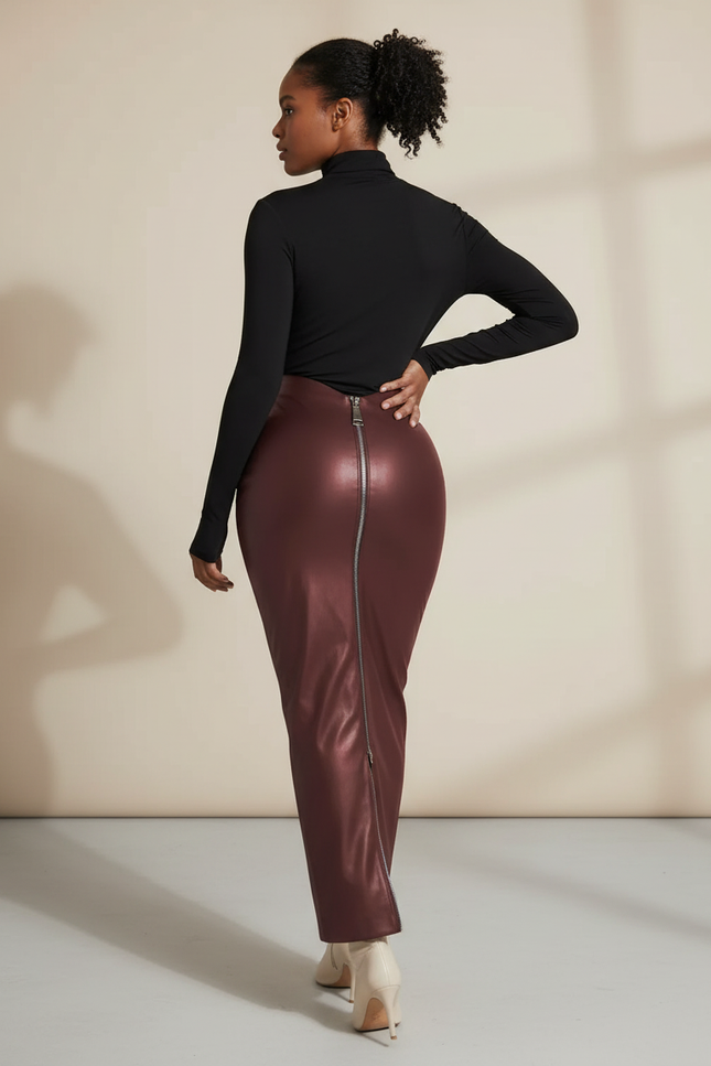 Jupe Crayon Fermeture Eclair Derriere