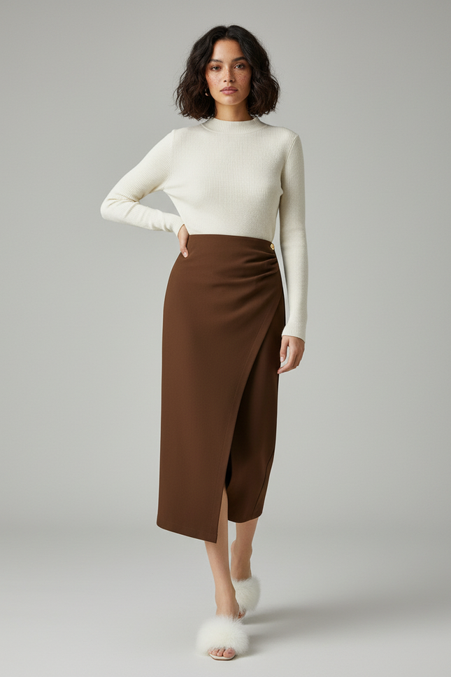 Jupe Crayon Portefeuille