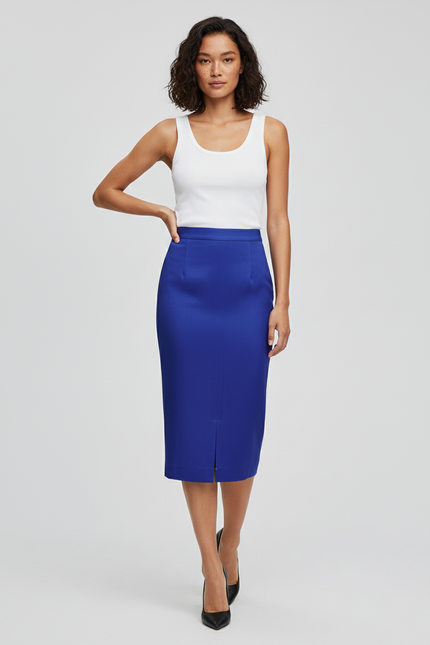 Jupe Crayon Bleu Roi