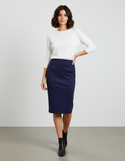 Jupe Crayon Bleu Marine