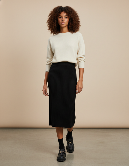 Jupe Longue Crayon Noire