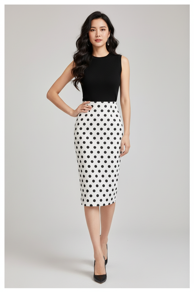 Jupe Crayon Rockabilly