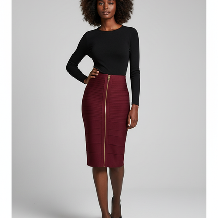 Collection image for: Jupe Crayon Bordeaux