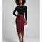 Jupe Crayon Bordeaux