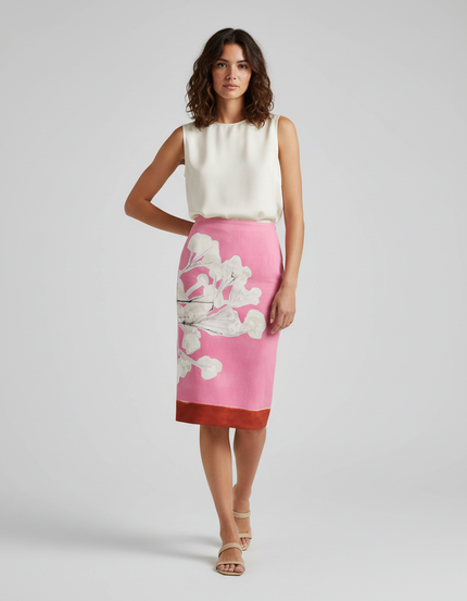 Jupe Crayon Fleurie
