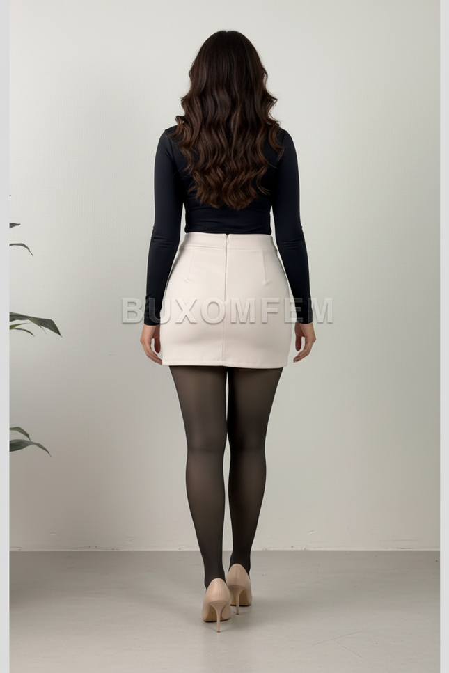 Jupe Crayon Mini Fendue Sexy