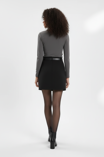 Jupe Crayon Noire Mini Chic