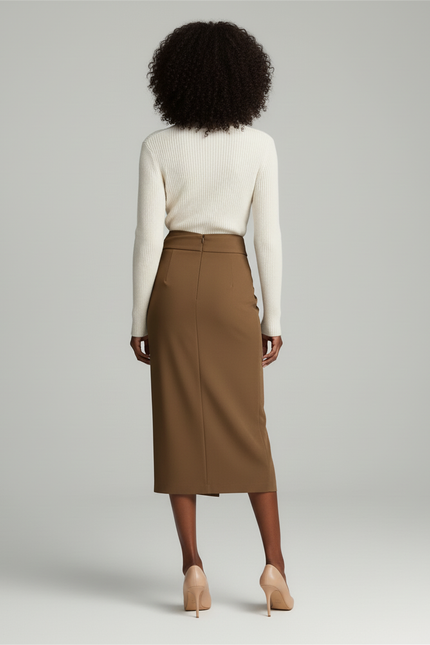 Jupe Crayon Avec Noeud