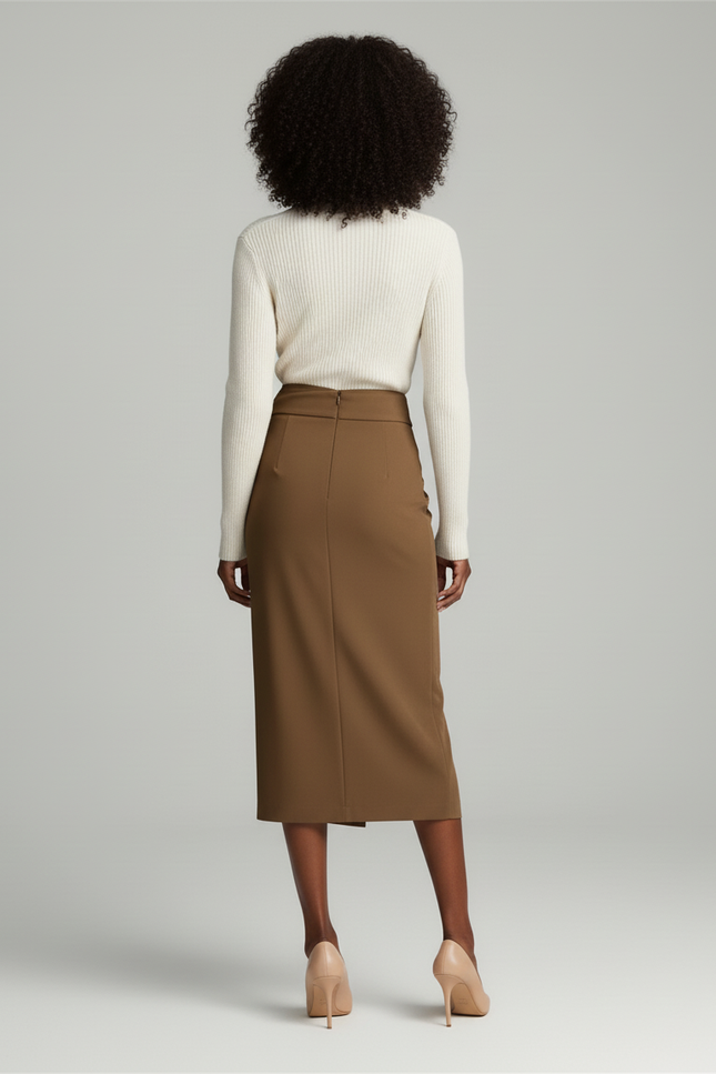 Jupe Crayon Avec Noeud