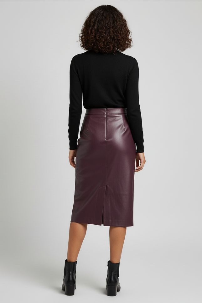 Jupe Crayon Fendue Derriere