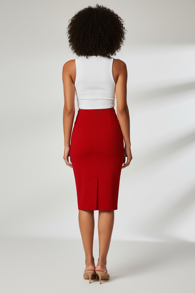 Ensemble Crop Top Jupe Crayon