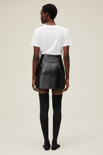 Jupe Crayon Brillante Noire Chic