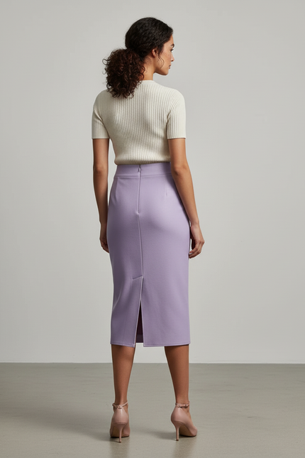 Jupe Crayon Violette