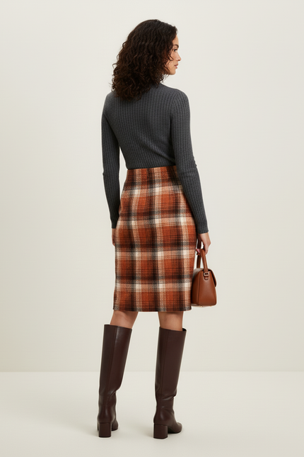 Jupe Crayon Tweed