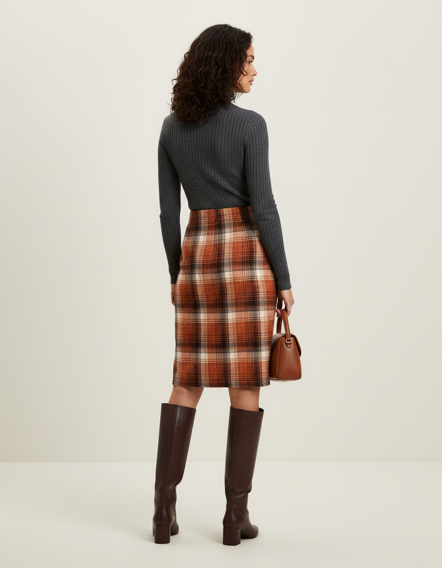Jupe Crayon Tweed