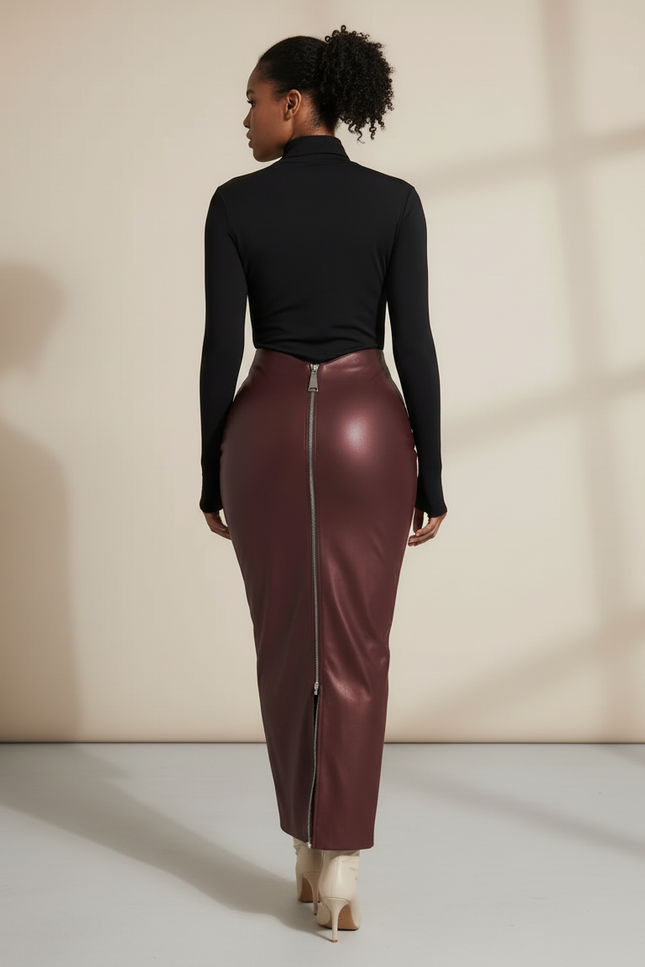 Jupe Crayon Fermeture Eclair Derriere