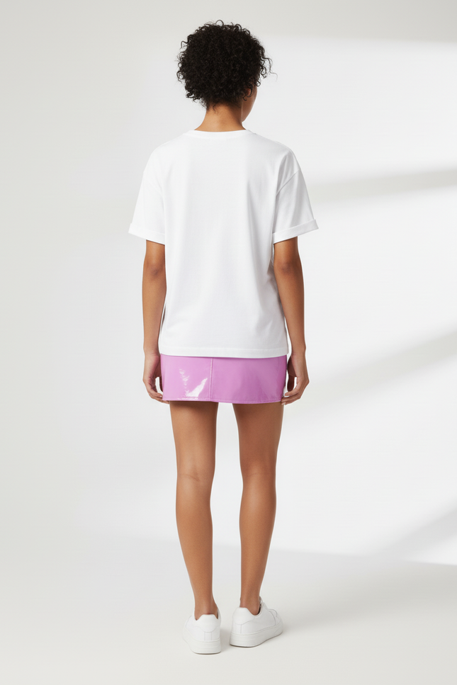 Jupe Crayon Mini Rose Vernie Chic