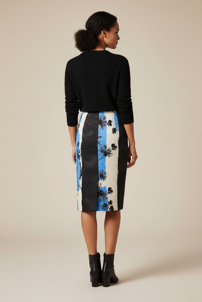 Jupe Crayon A Fleurs