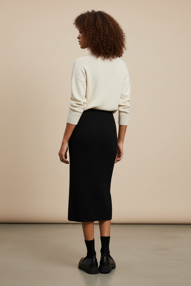 Jupe Longue Crayon Noire