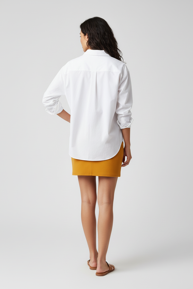 Jupe Crayon Jaune Ocre Mini Élégante