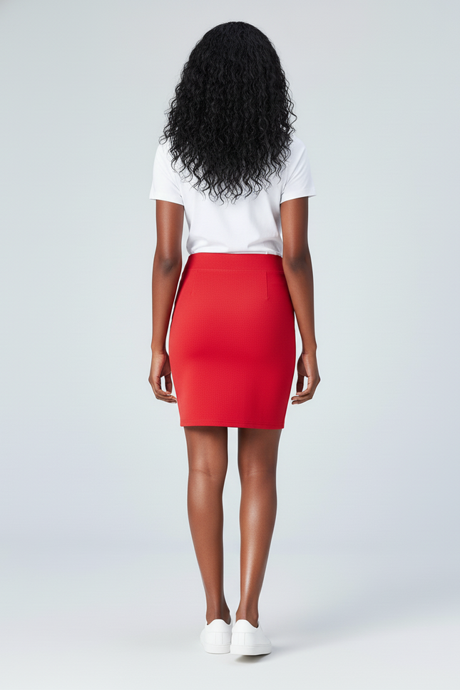 Jupe Crayon Rouge Mini Chic