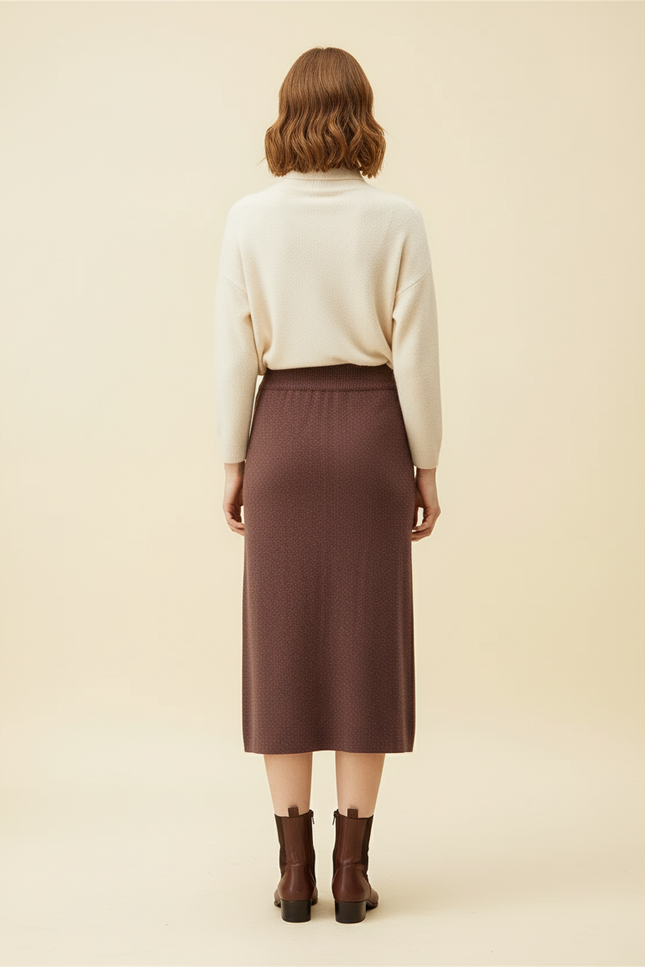 Jupe Crayon Longue Laine