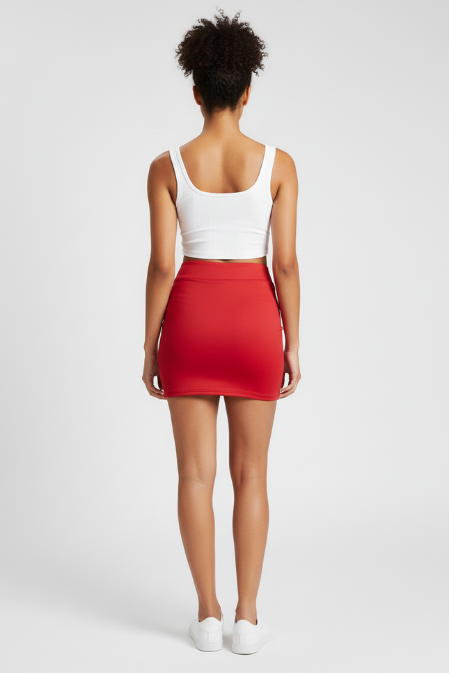 Jupe Crayon Rouge Mini Chic