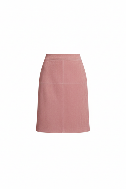 Jupe Crayon Vieux Rose Daim Chic