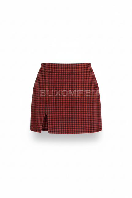 Jupe Crayon Mini Écossaise Chic
