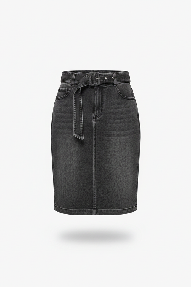 Jupe Crayon Jean Noir