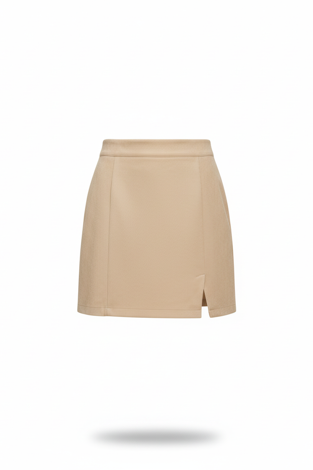 Jupe Crayon Suède Fendue Chic