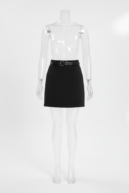 Jupe Crayon Noire Mini Chic