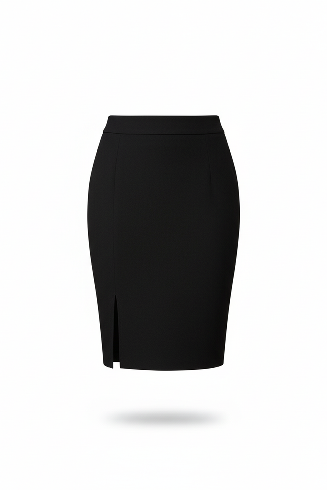 Jupe Crayon Ajustée Fente Avant Élégante