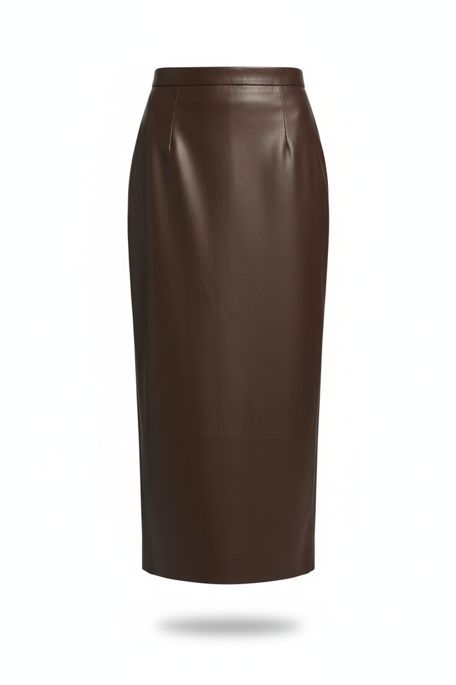 Jupe Crayon Cuir Grande Taille