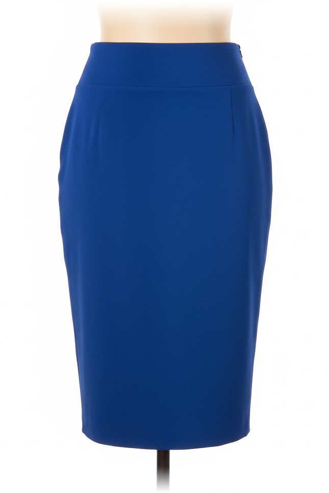 Jupe Crayon Bleue Taille Haute Élégante
