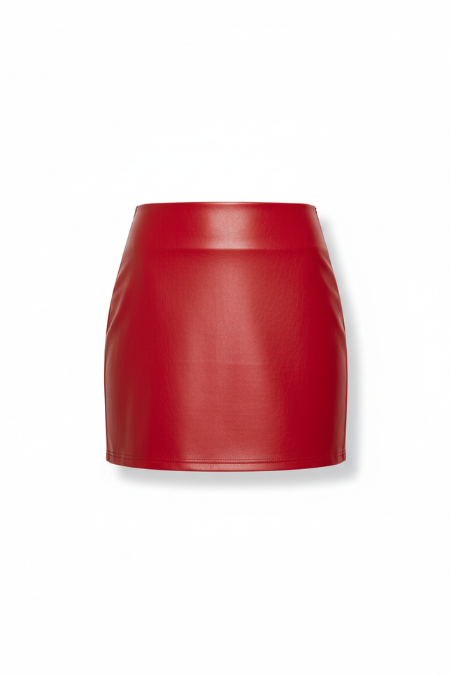 Jupe Crayon Rouge Brillant Sexy