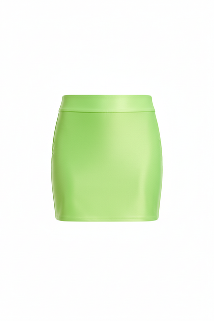 Jupe Crayon Vert Fluo Brillante Chic