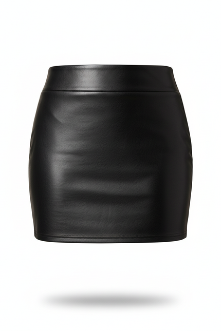Jupe Crayon Noire Brillante Chic