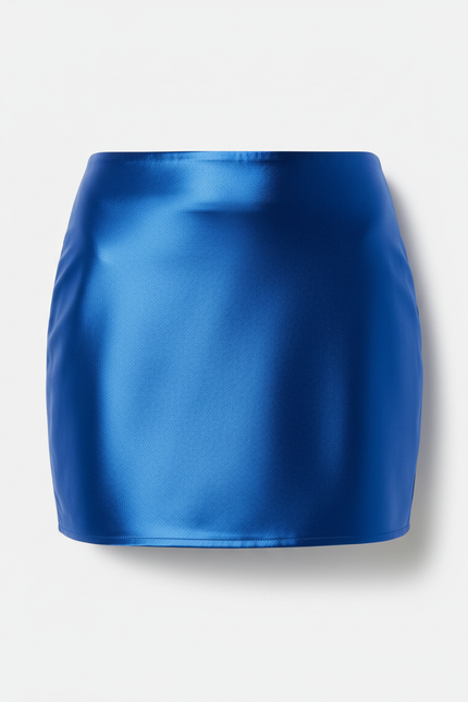 Jupe Crayon Bleue Brillante Sexy
