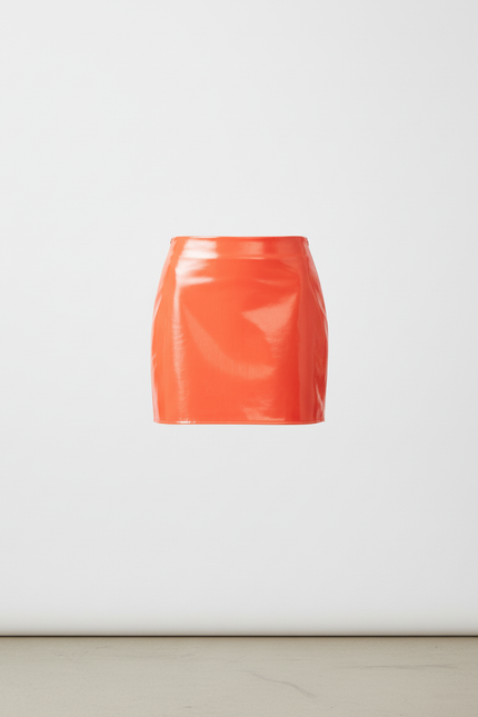 Jupe Crayon Orange Brillante Éclatante