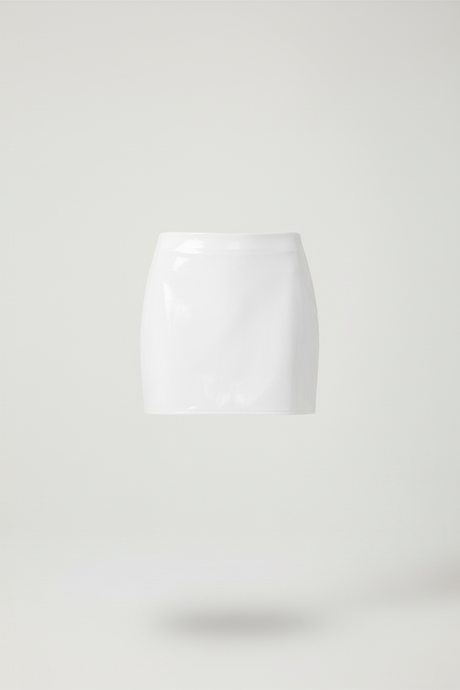 Jupe Crayon Blanche Brillante Chic