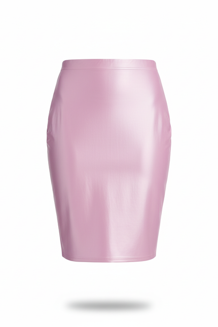 Jupe Crayon Rose Brillante Sexy