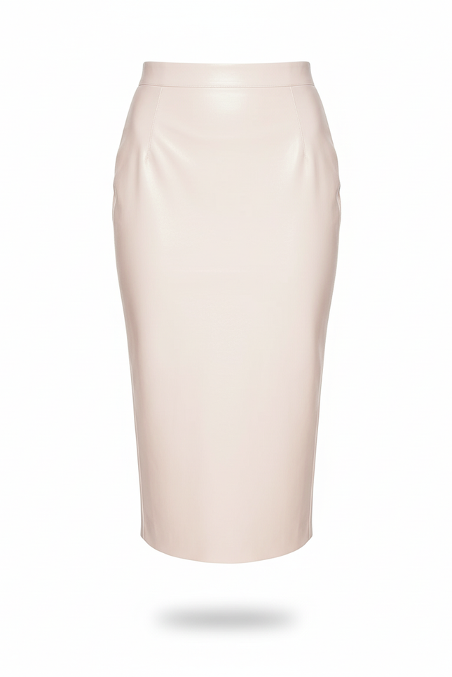 Jupe Crayon Rose Poudré Brillante Chic